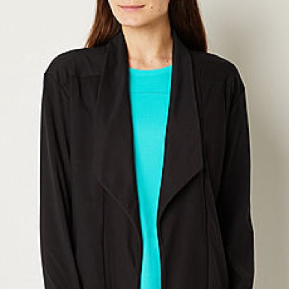 Xersion black cardigan 3/4 sleeve with pockets